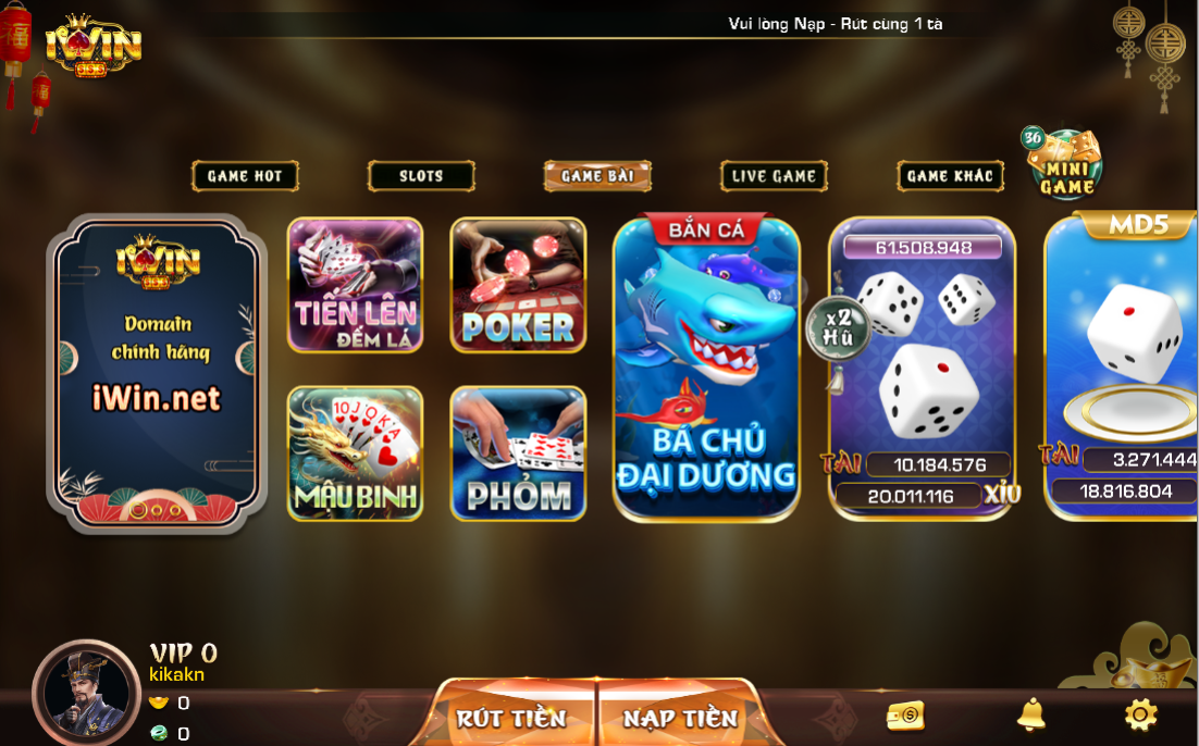 Game Bài iWin Club: Trải Nghiệm Casino Tính Năng Mới Đầy Hấp Dẫn