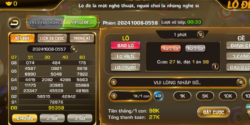 Giao diện game hút mắt game thủ tham gia chơi