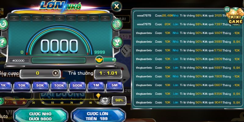 Khái quát về mini game lớn nhỏ Iwin Club