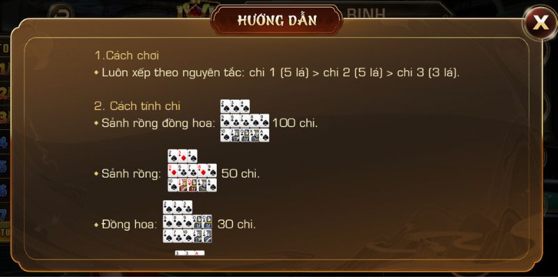 Quy tắc trong game mậu binh tại Iwin Club