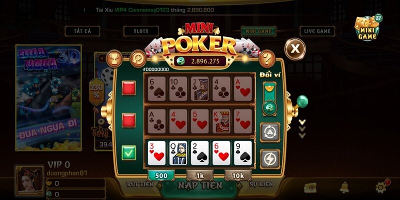 Tổng quan về mini poker Iwinclub