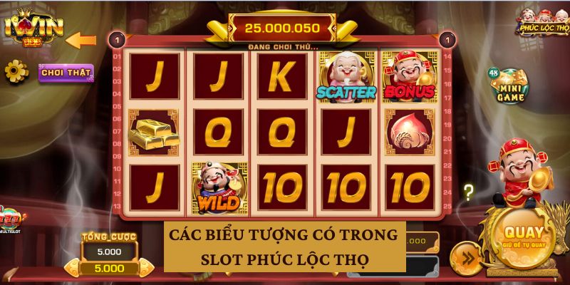 Các biểu tượng có trong slot Phúc Lộc Thọ